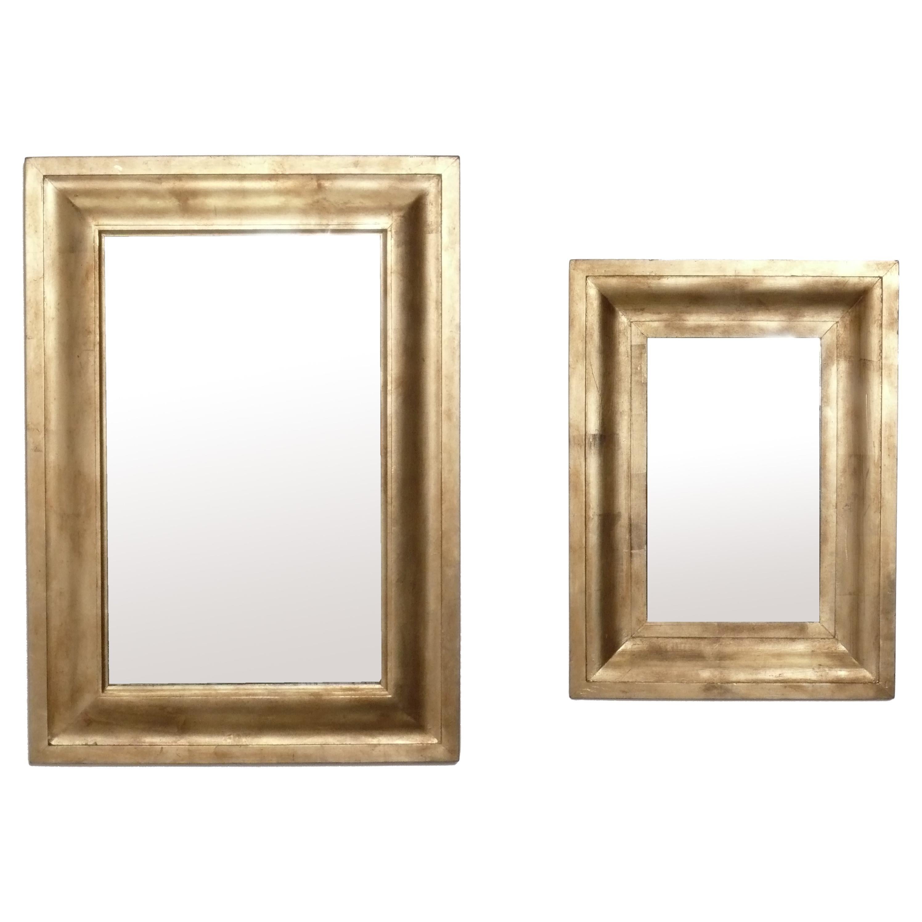 Elegants miroirs dorés circa 1950s