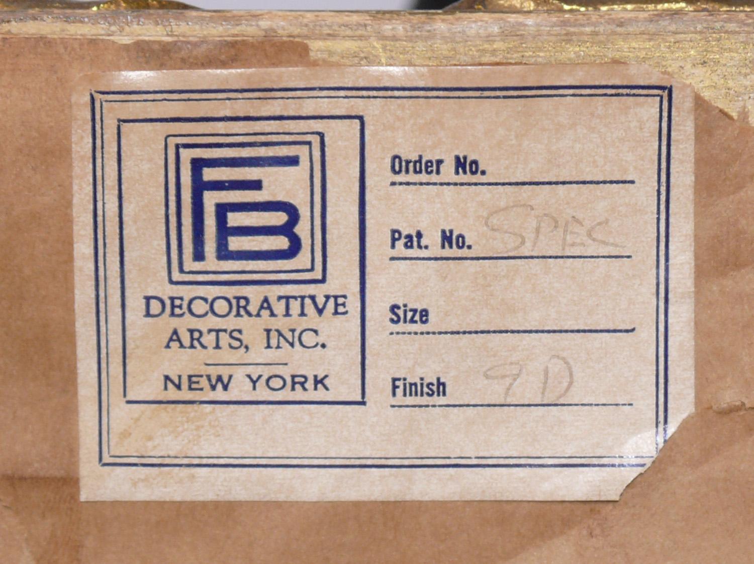 Doré Élégants miroirs dorés de l'hôtel Carlyle 44.25 