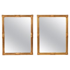 Elegant Gilt Mirrors from The Carlyle Hotel 44.25"H x 34.25"W Pair Available