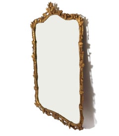 Elegant Eiche vergoldet Blätter Spiegel 53,75" x 39"