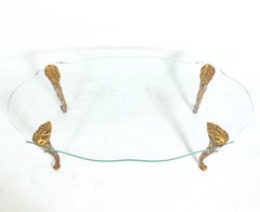Elegant Giltwood and Glass Coffee Table