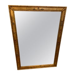 Elegant Giltwood Chinoserie Style Faux Bamboo Mirror