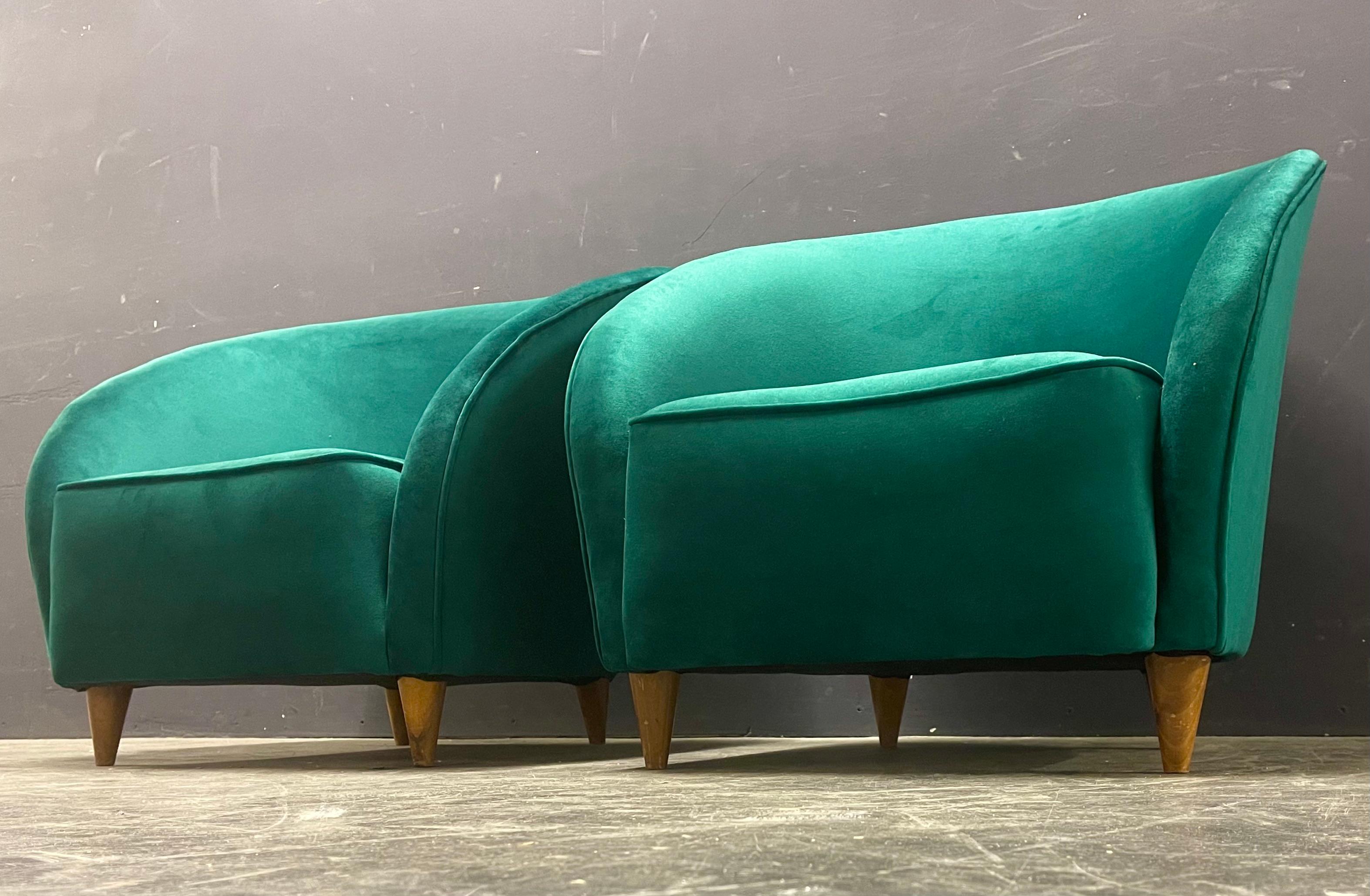 Milieu du XXe siècle Elegantes chaises longues Gio Ponti pour Casa e Giardino en vente