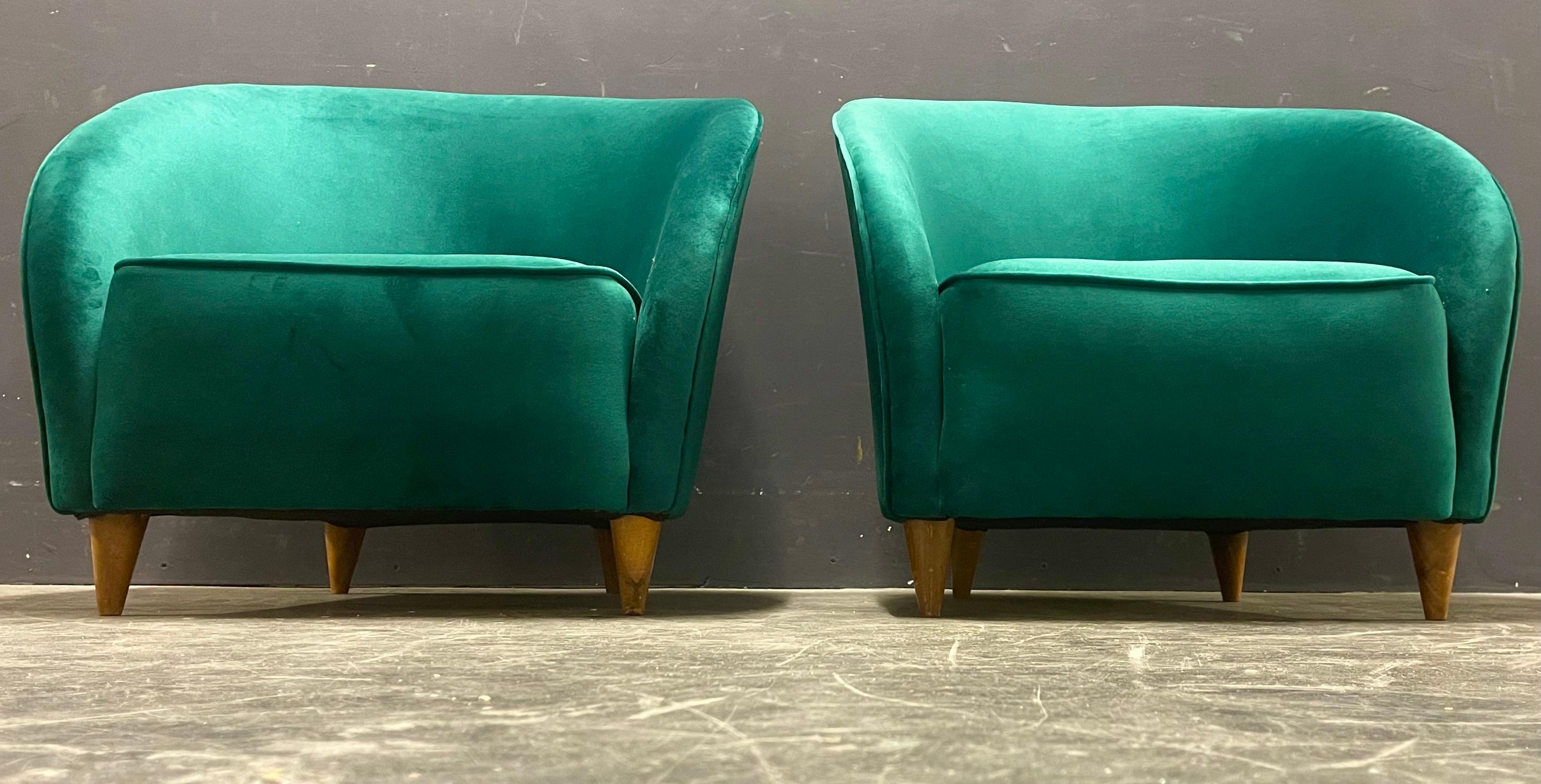 Bois Elegantes chaises longues Gio Ponti pour Casa e Giardino en vente