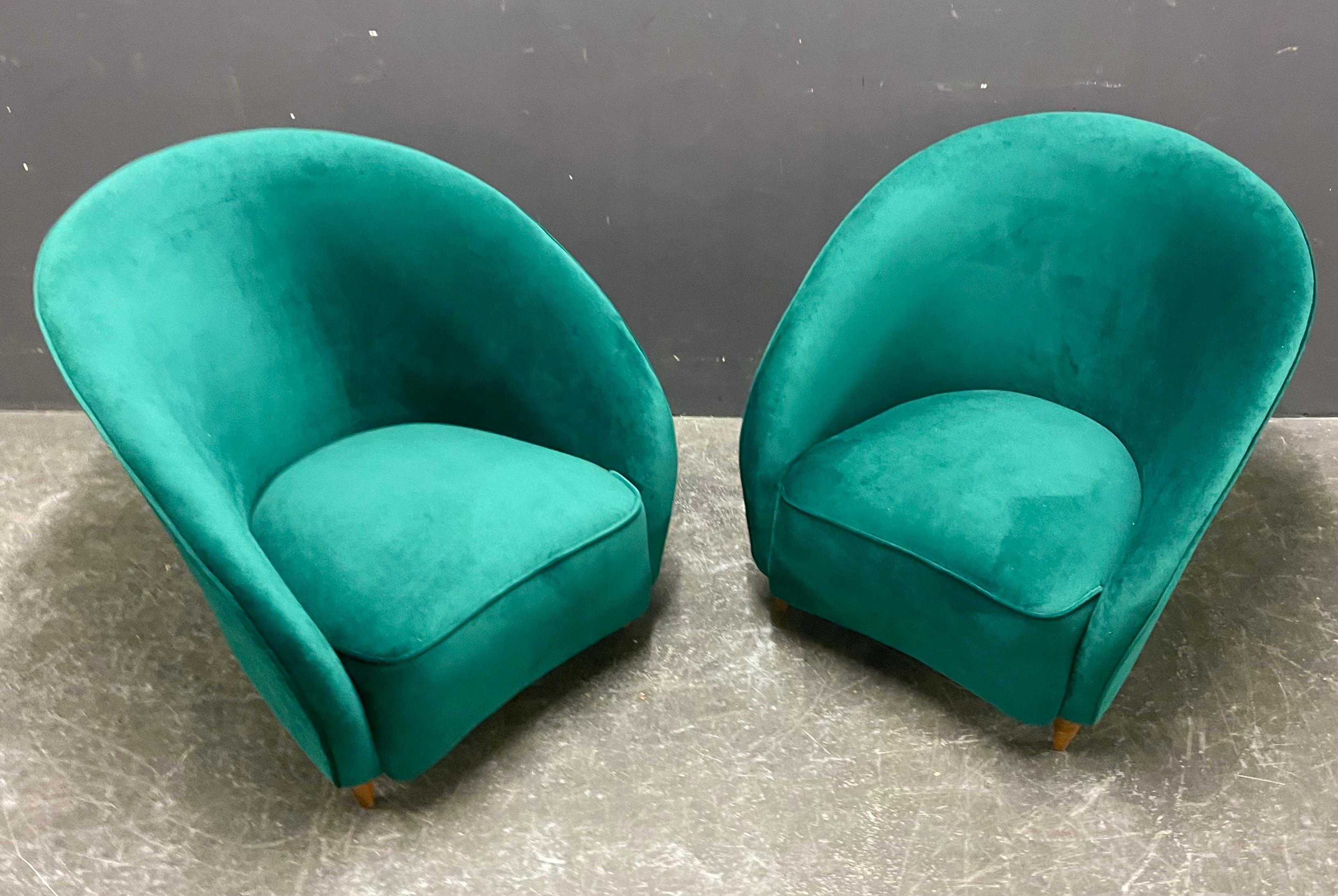 elegant gio ponti lounge chairs for casa e giardino For Sale 2