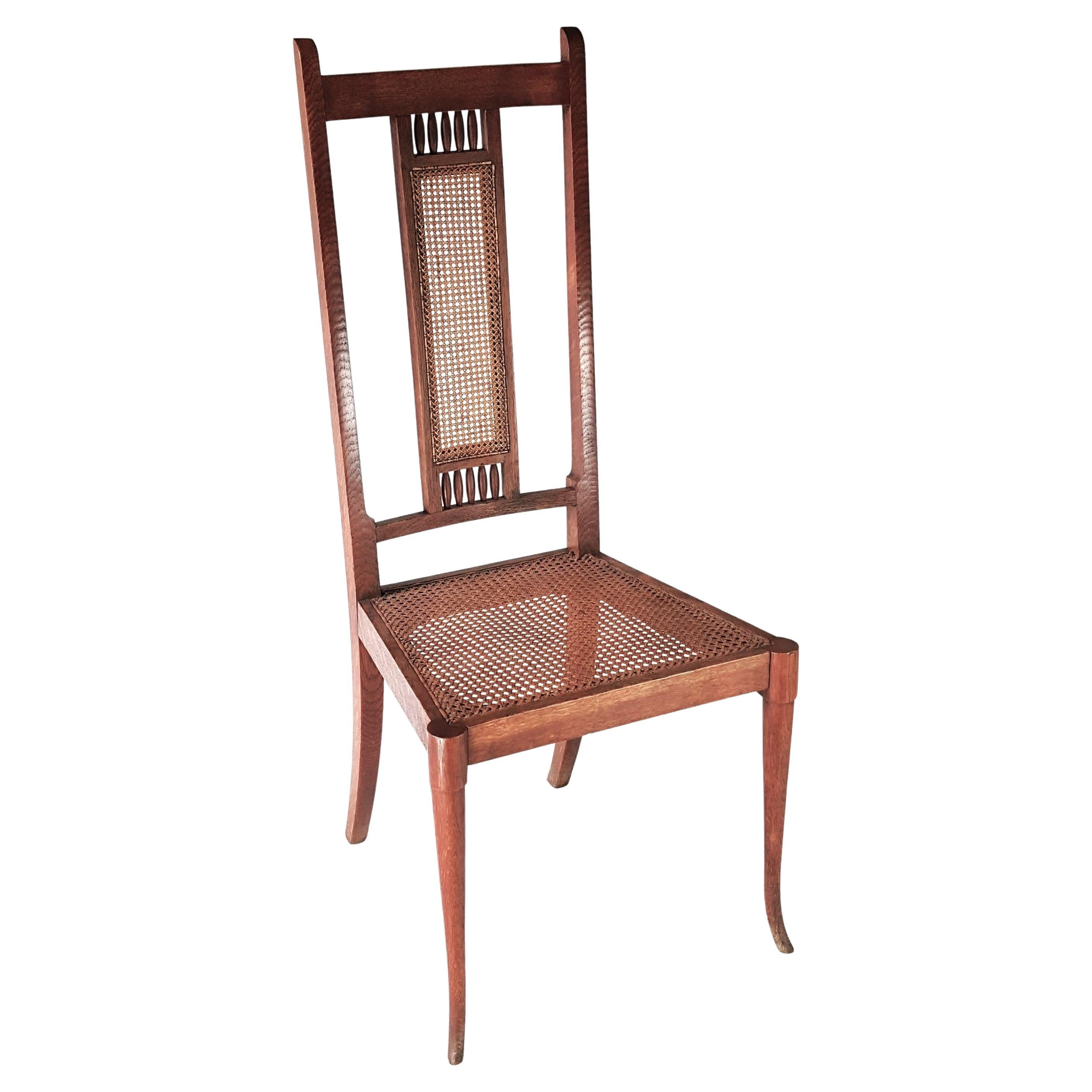 Arts and Crafts oval oak Gate legged table by Architect Charles Spooner