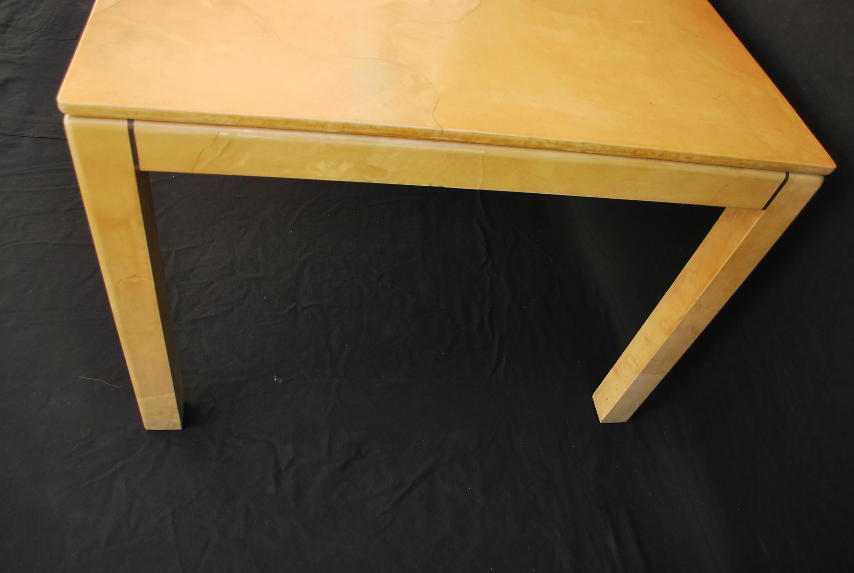 Elegant Goatskin Table Design by Karl Springer For Sale 6