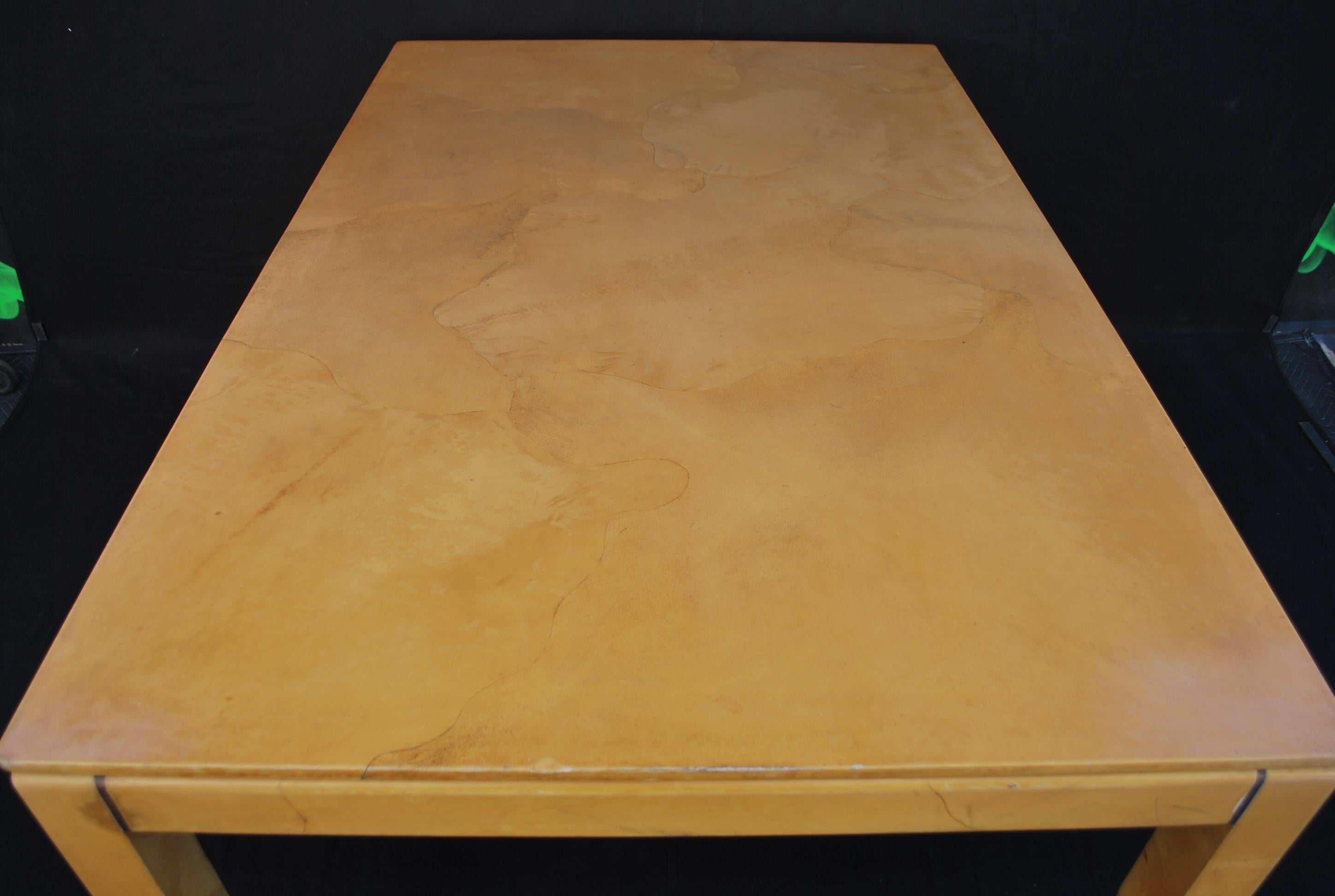 Elegant Goatskin Table Design by Karl Springer For Sale 7