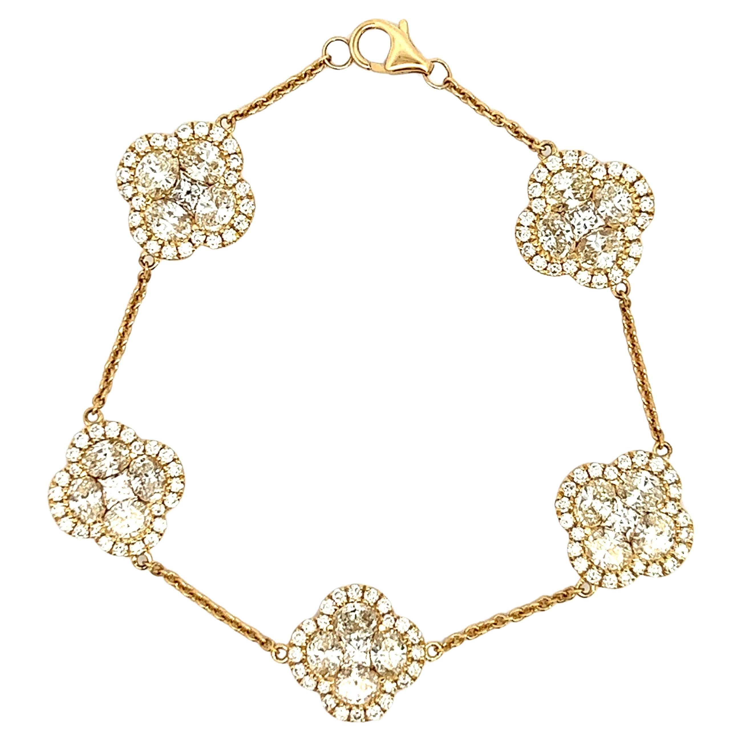 Elegant Gold and Diamond Bracelet
