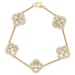 Bracelet élégant en or et diamants