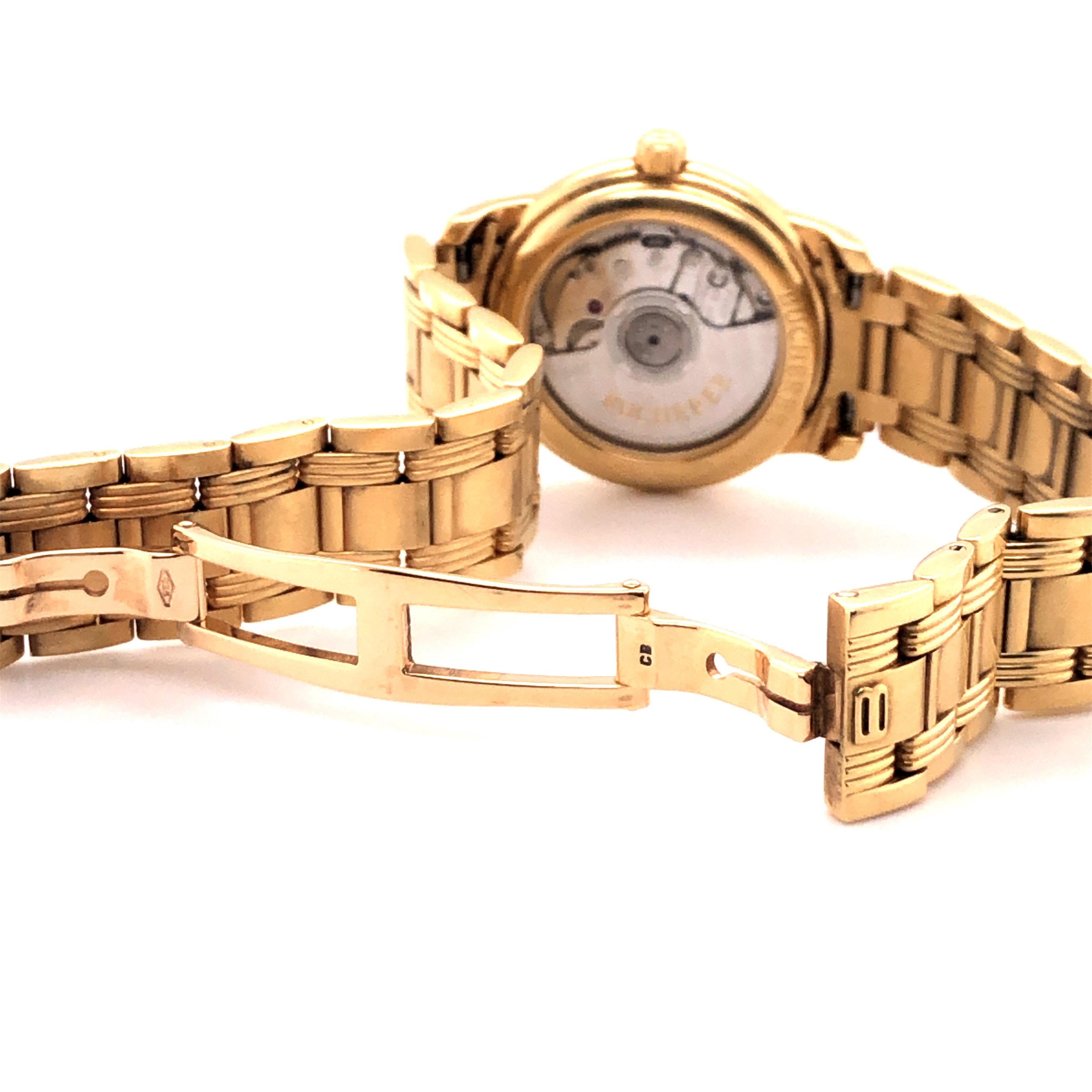 Elegante Damenuhr aus Gold und Diamanten von Bucherer, Schweiz 1