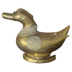 Elegant Gold Duck Statue