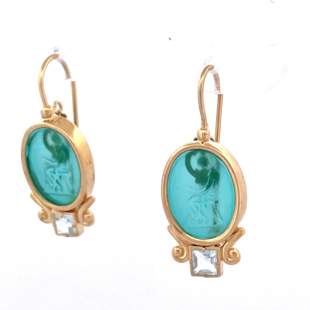 Elegant Gold-Plated Italian Smoked Venetian Glass Earrings

Elevate your style with these exquisite gold-plated Italian earrings featuring stunning smoked Venetian glass with beautiful carvings. The intricate detailing on the glass adds a touch of