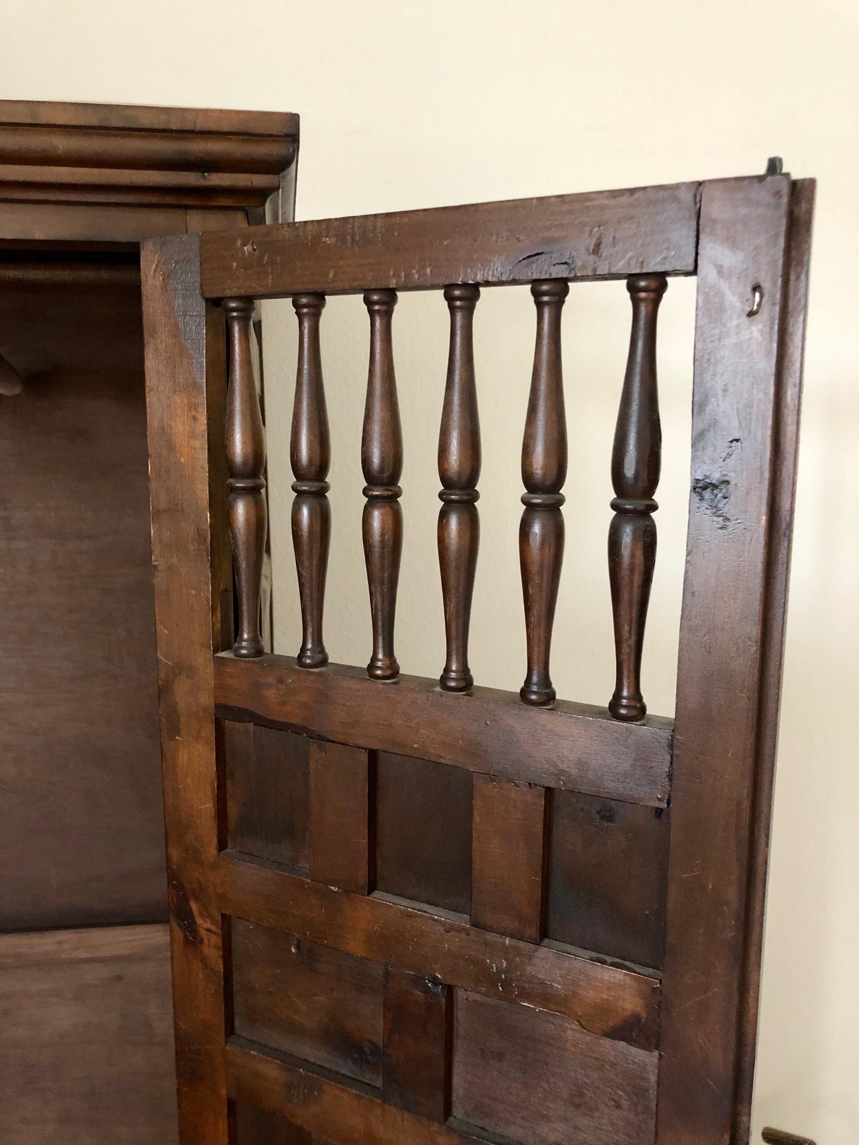 dark wood armoire
