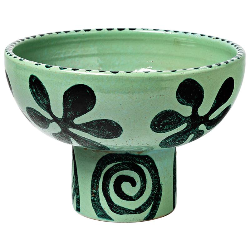 Elegant Green Ceramic Table Lamp Boleslaw Danikowski 1950 Lighting Design