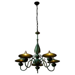Eleganza del lampadario Greene & Greene con paralumi Italia