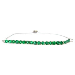 Elegant Green Gemstone Bracelet