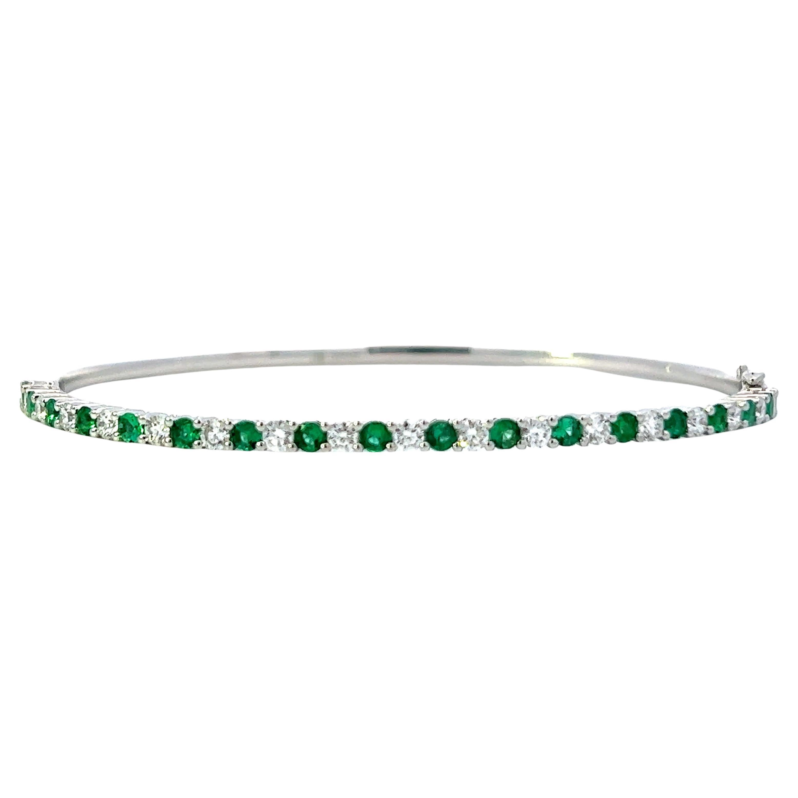 Elegant Green Gemstone Bracelet
