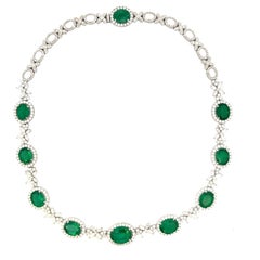 Elegant Green Gemstone Necklace