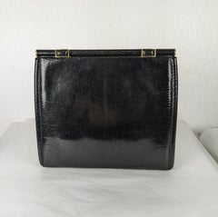 Elegant Gucci Black Lizard Clutch
