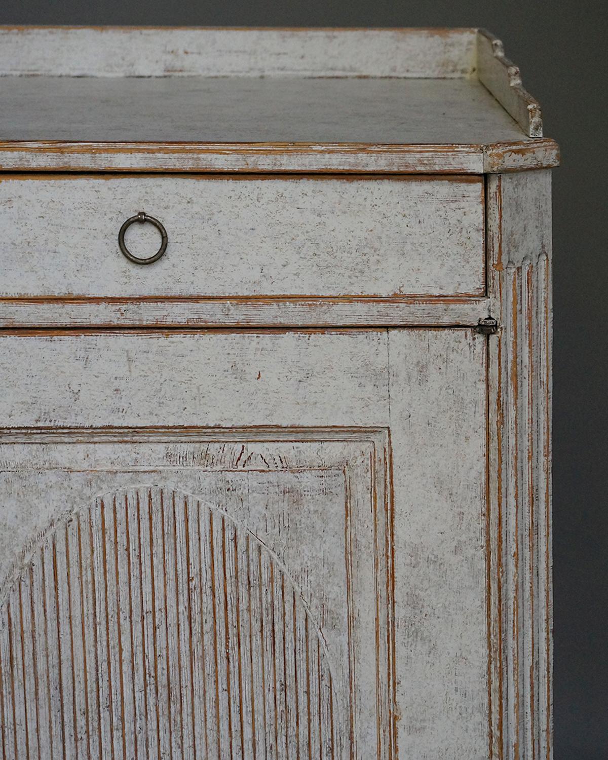 Hand-Painted Elegant Gustavian Sideboard