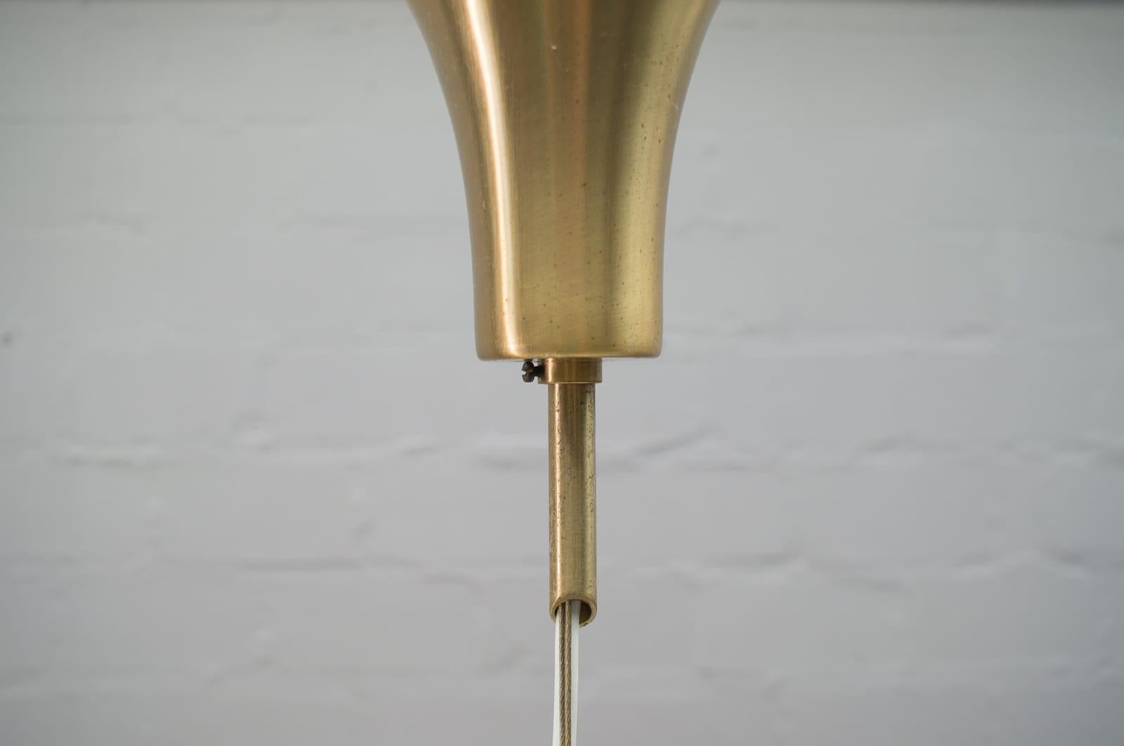 Elegant Hand Blown Murano Glass Pendant Lamp with Murine, Italy, 1960s 2