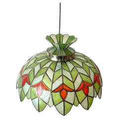 Elegante ciondolo a forma di loto realizzato a mano con conchiglia Capiz, in stile Palm Beach
