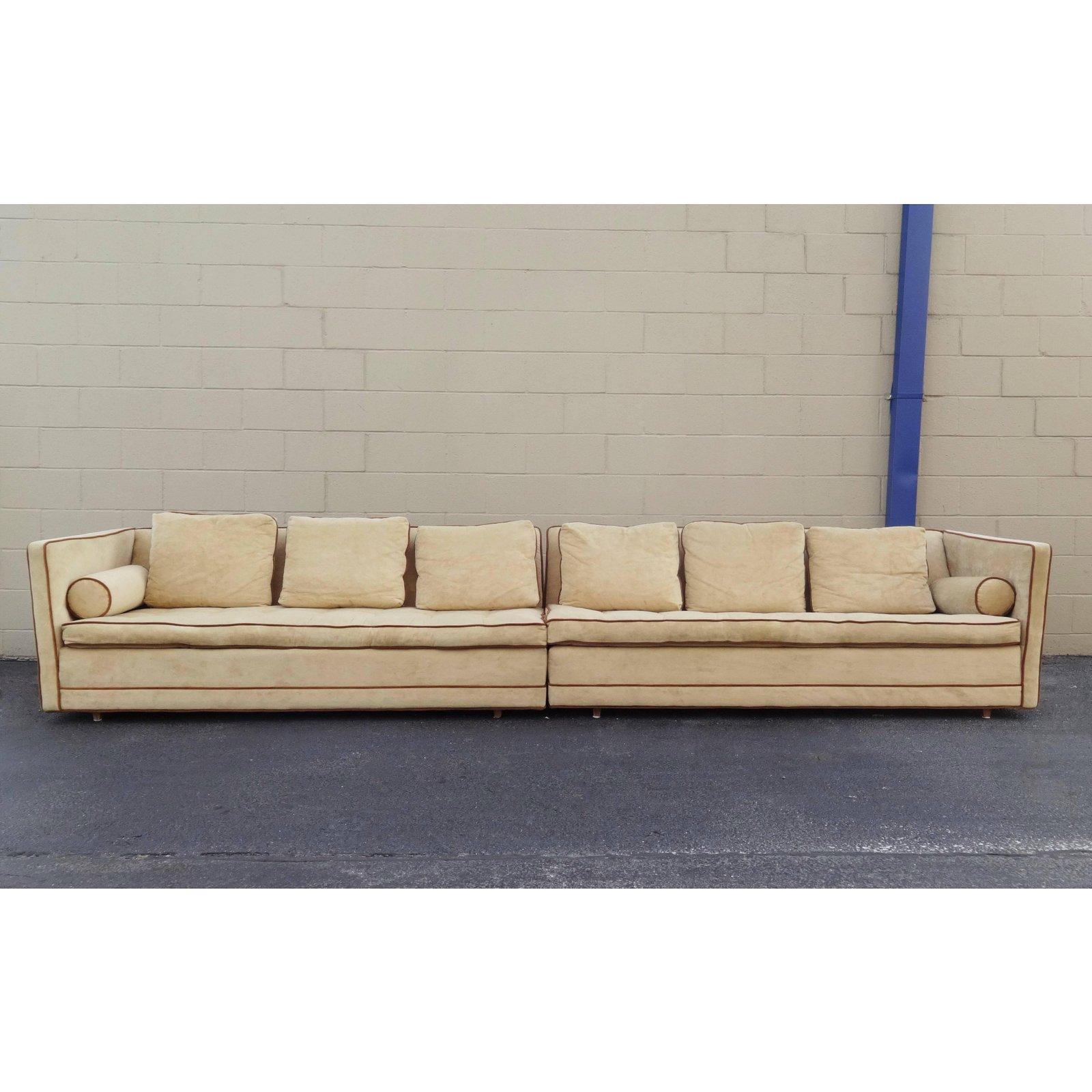 Mid-Century Modern Elegant Harvey Probber Two-Part Sectional Sofa For Sale
