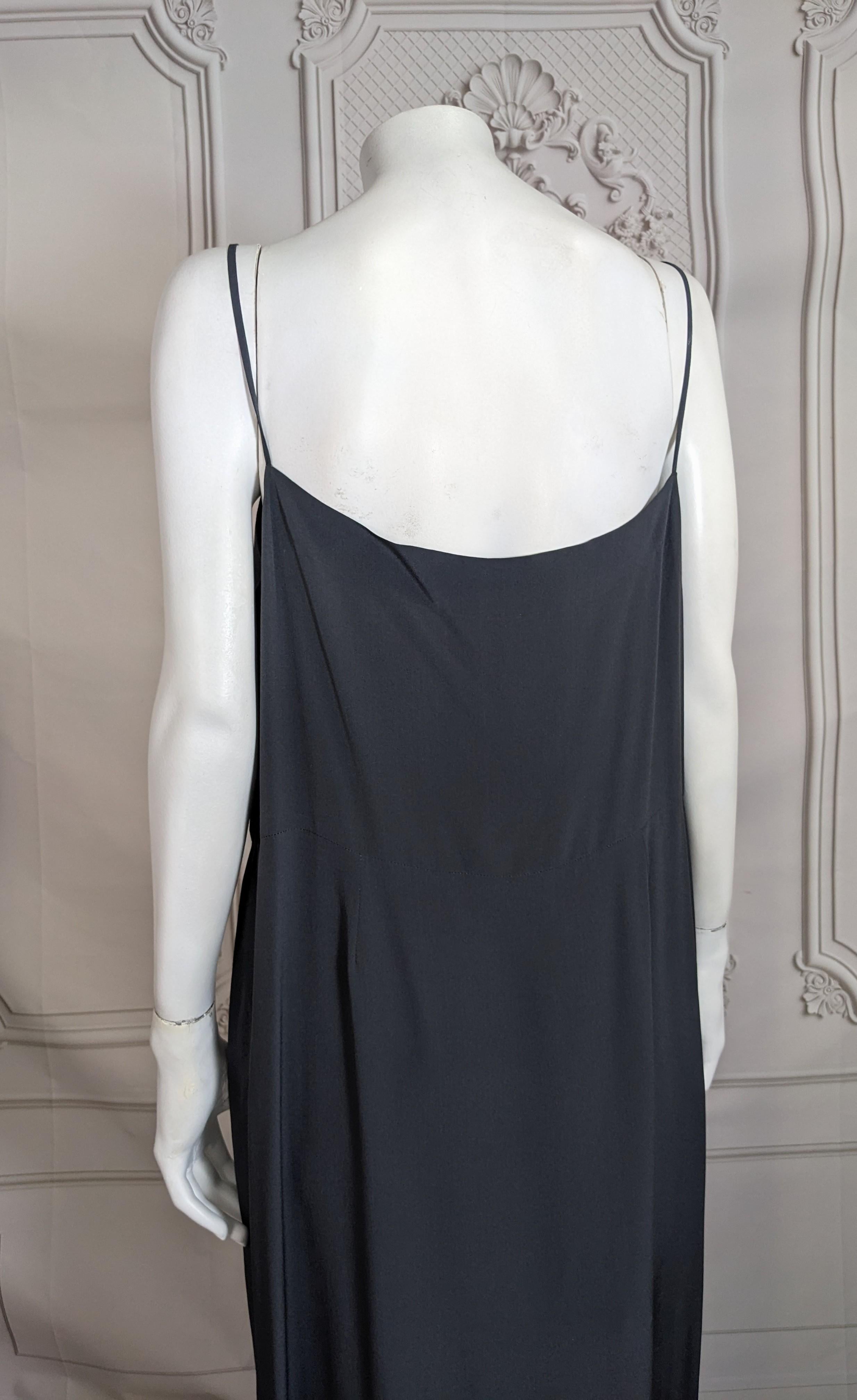 Elegant Haute Couture Madame Gres Anthracite Silk Crepe Ensemble For Sale 9