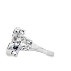 Elegant Heart-Shaped Gemstone Ring