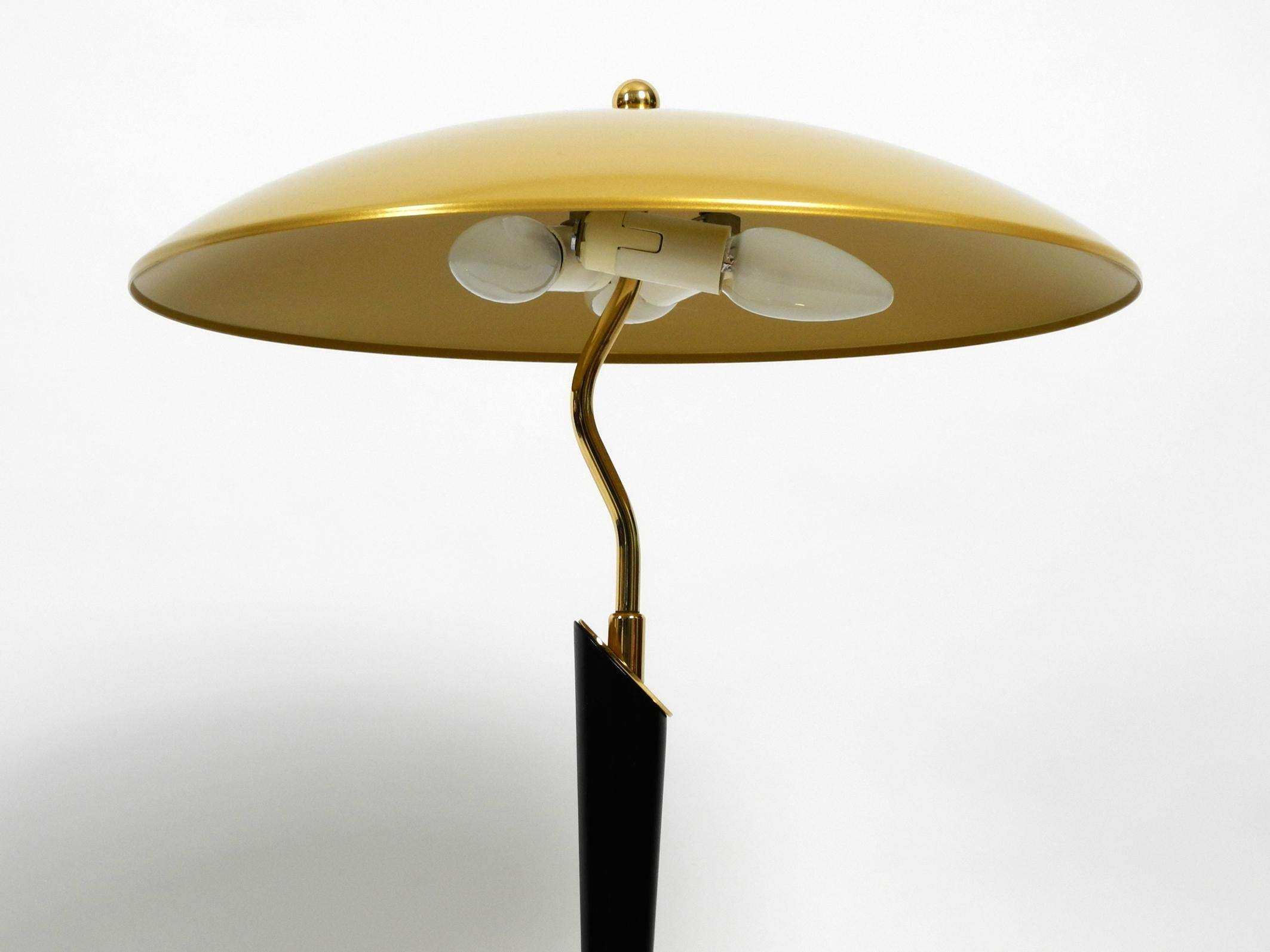 Elegant Heavy Extra Large Brass Table Lamp from the 1960s by Hillebrand 4