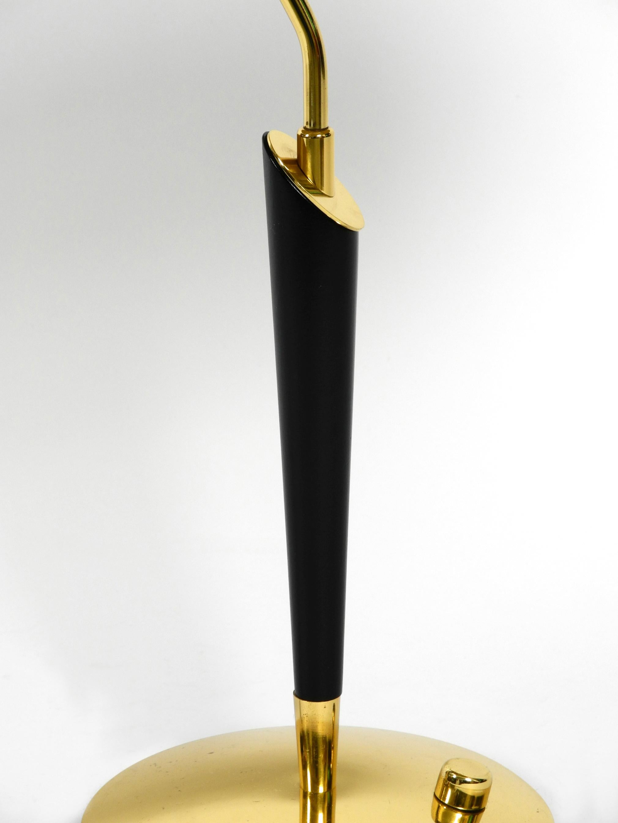 Elegant Heavy Extra Large Brass Table Lamp from the 1960s by Hillebrand 1