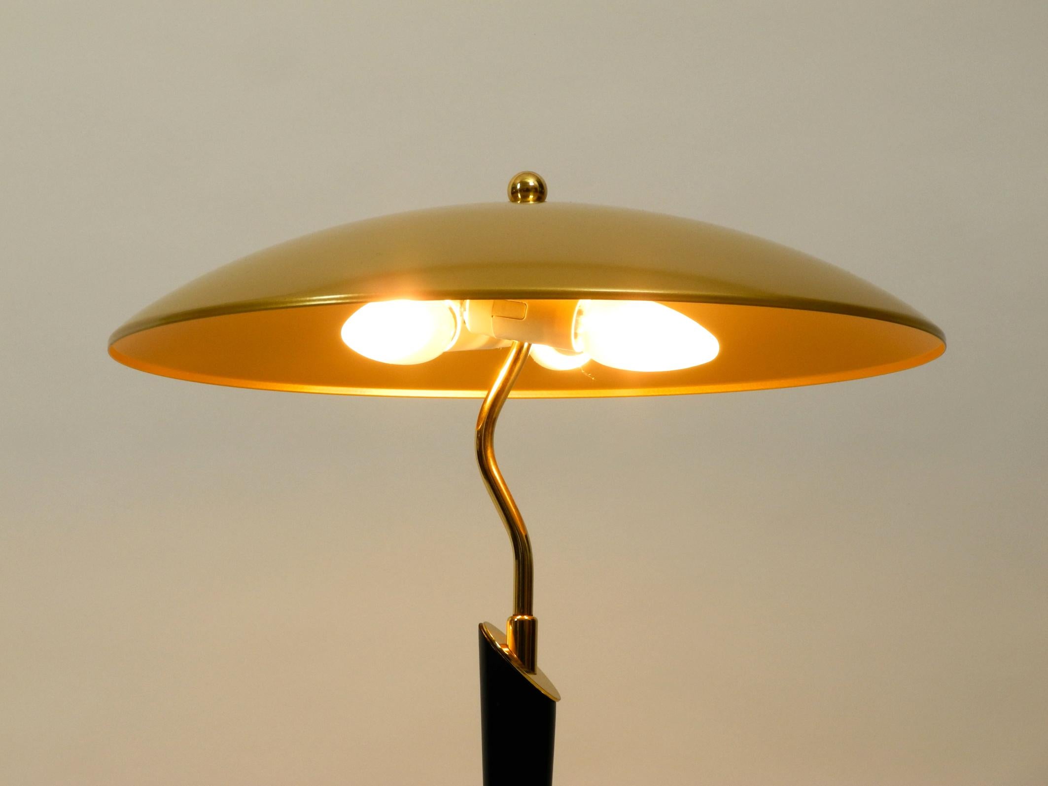 Elegant Heavy Extra Large Brass Table Lamp from the 1960s by Hillebrand 2