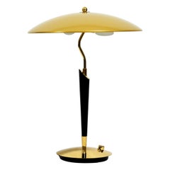 Elegant Heavy Extra Large Brass Table Lamp from the 1960s by Hillebrand
