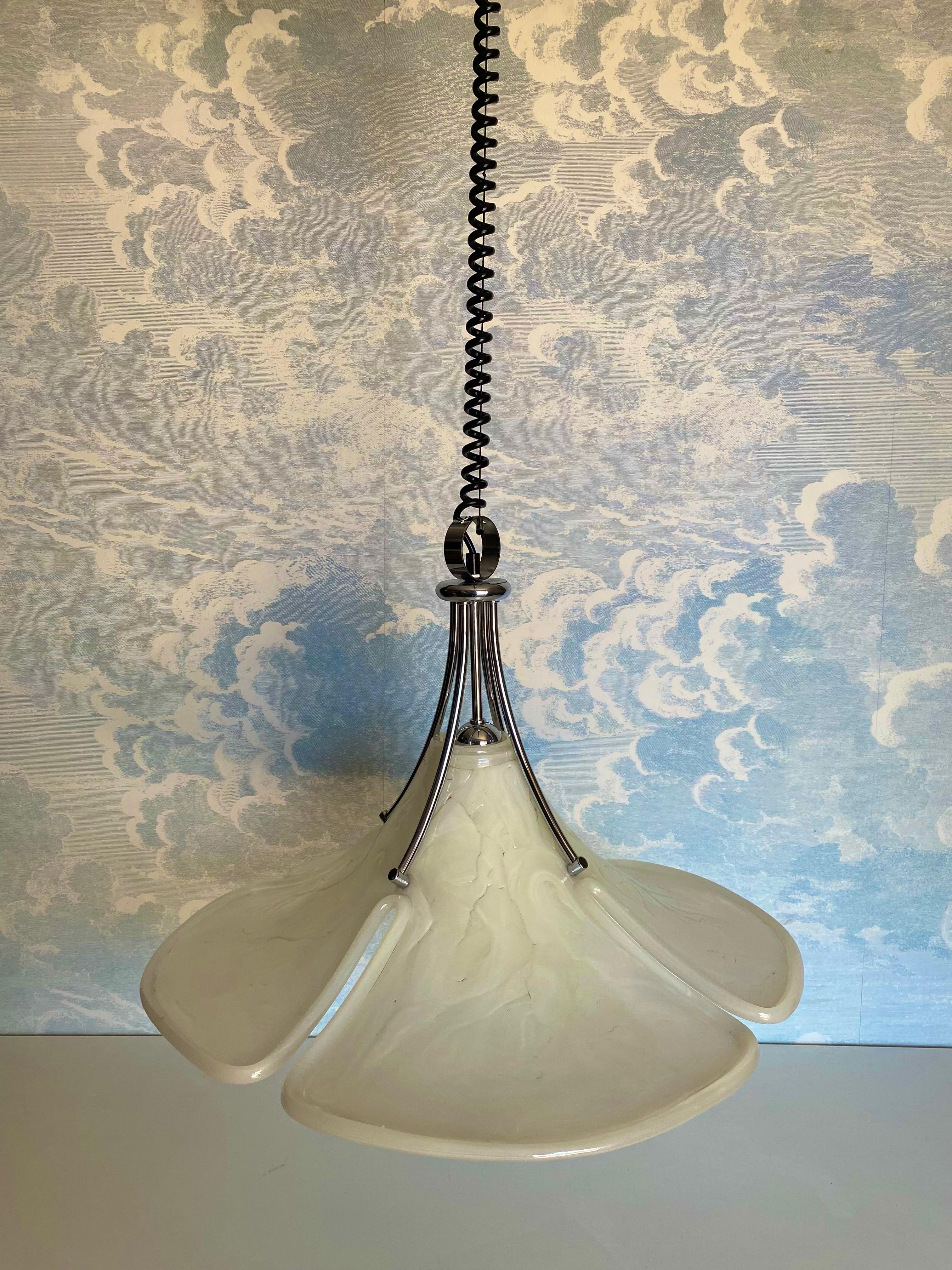Tedesco Eleganza della luce a sospensione regolabile in altezza di Cosack Leuchten, Germania, anni '70 in vendita