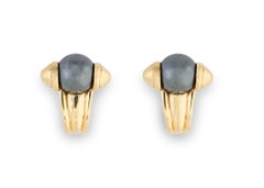 Elegant Hematite and Gold Earrings