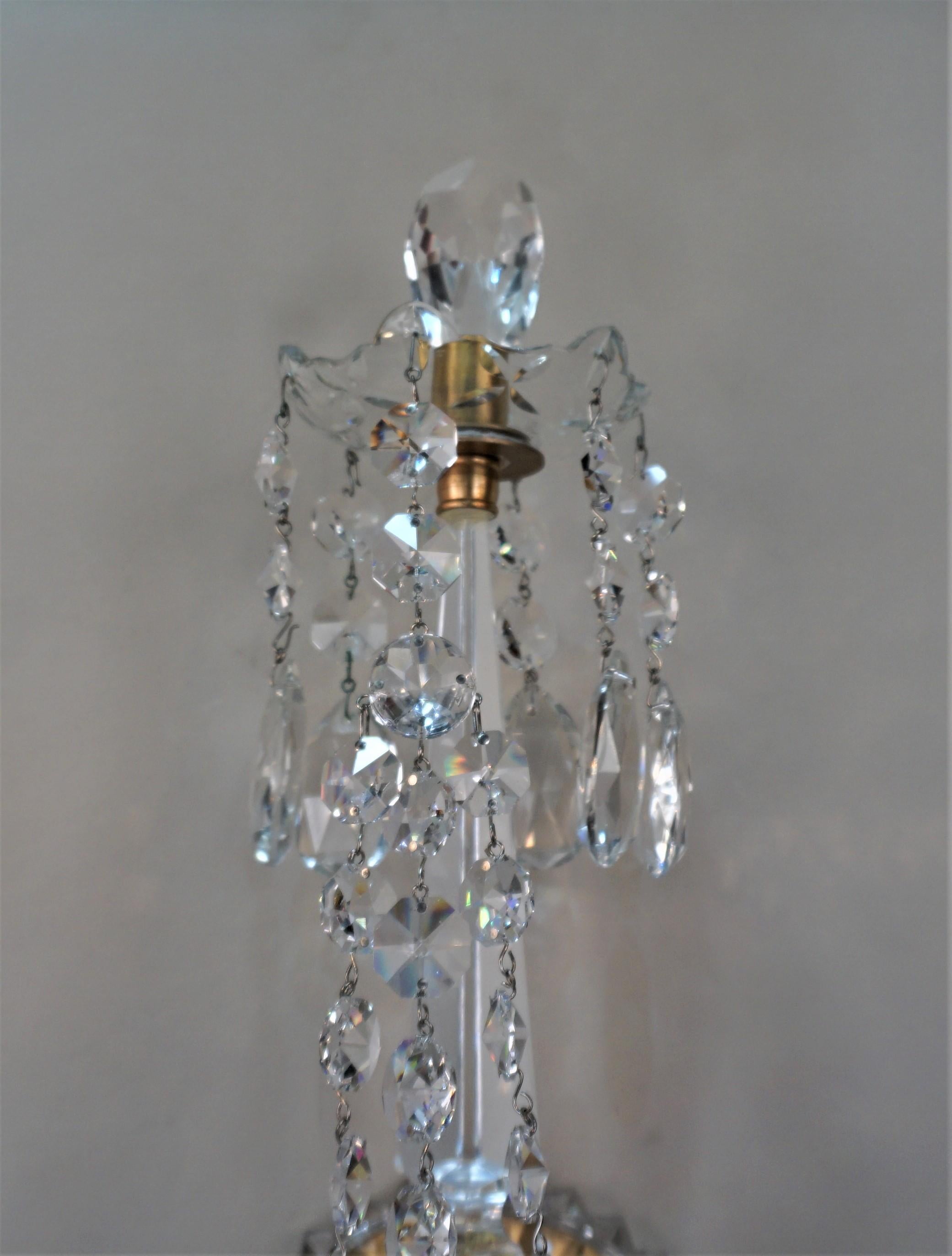 vintage crystal wall sconces