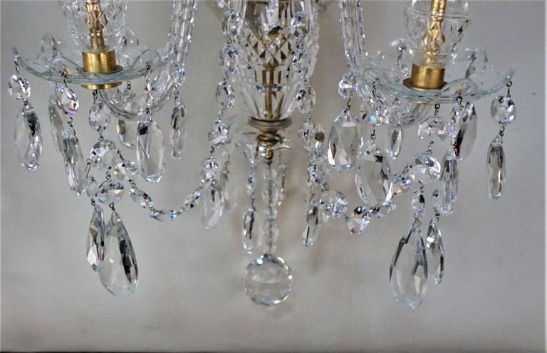 Elegant High Quality Crystal Wall Sconces For At 1stdibs - Waterford Crystal Wall Lights Uk