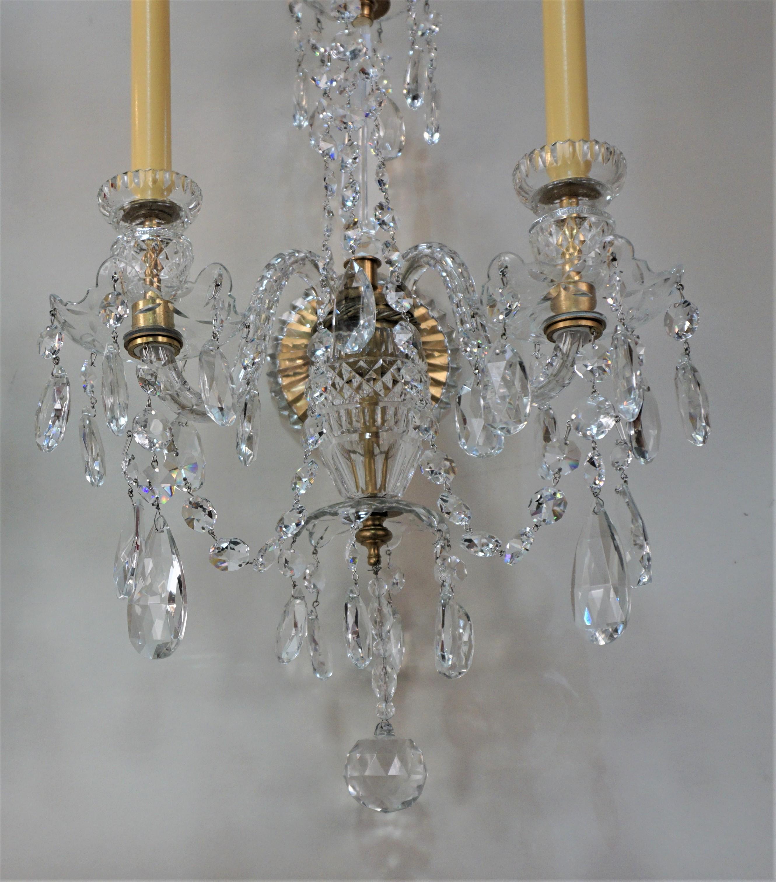 antique crystal wall sconces