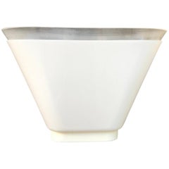 Elegant Industrial Opaline Plastic Wall Lamp, circa 1960 Elegant Industrial Opaline Plastic Wall Lamp, circa 1960