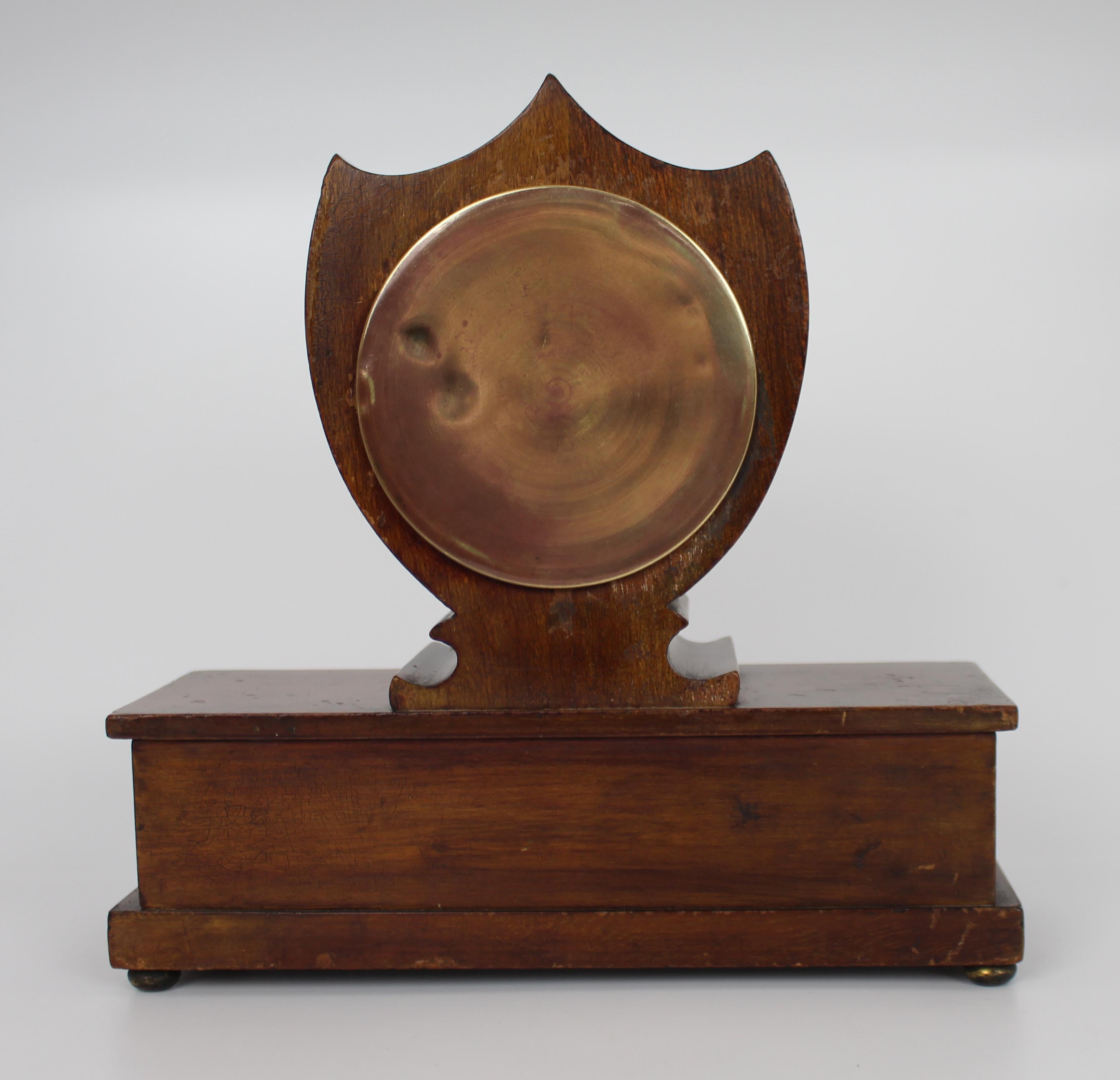 XX secolo Eleganza dell'orologio da tavolo in mogano intarsiato di Wray, Son & Perry c.1900 in vendita