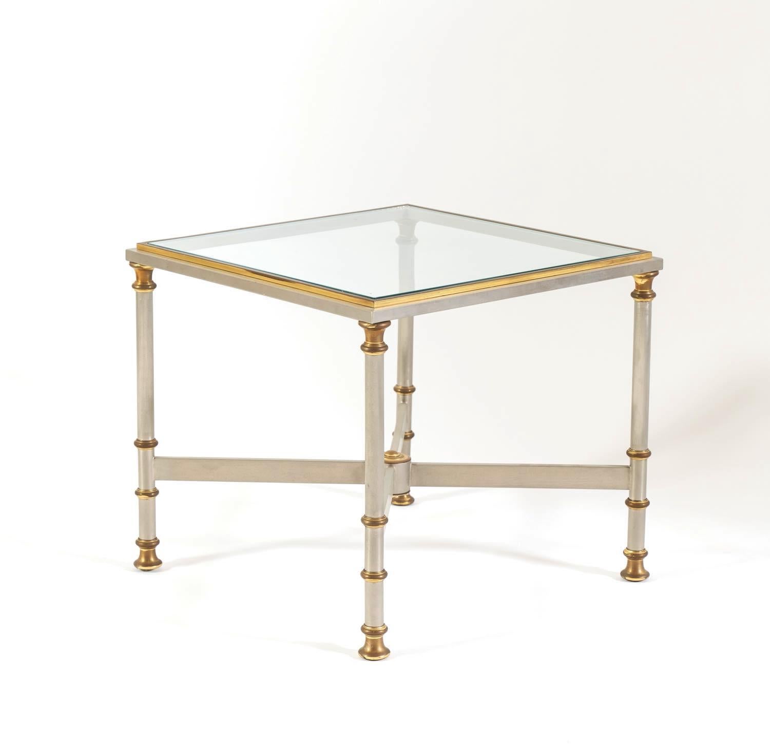 Elegant Iron and Brass Console Table by Alberto Orlandi Italy, 1970' For Sale 2