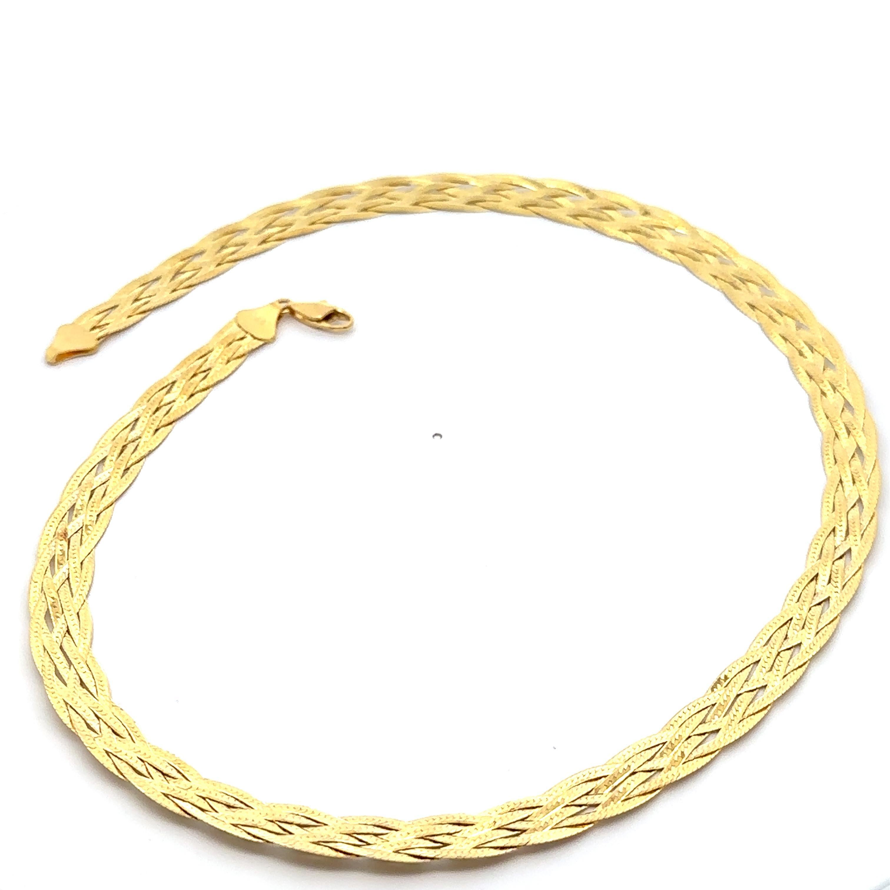 Women's Elegant Italian 18k Yellow Gold 18