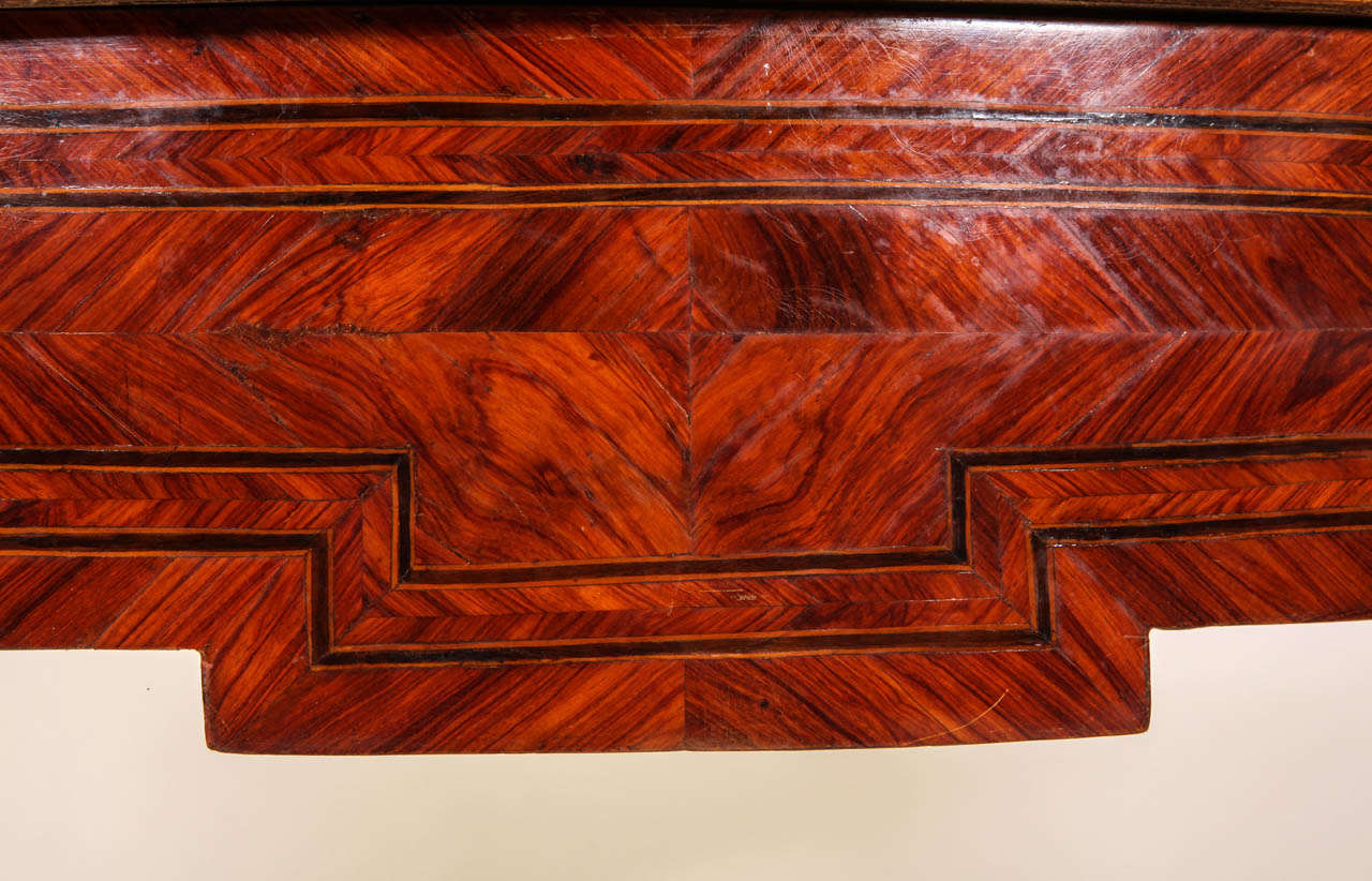 Elegant Italian 18th Century Marquetry Console Table For Sale 2