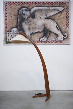 Elegant Italian Arched Floor Lamp, 1960s