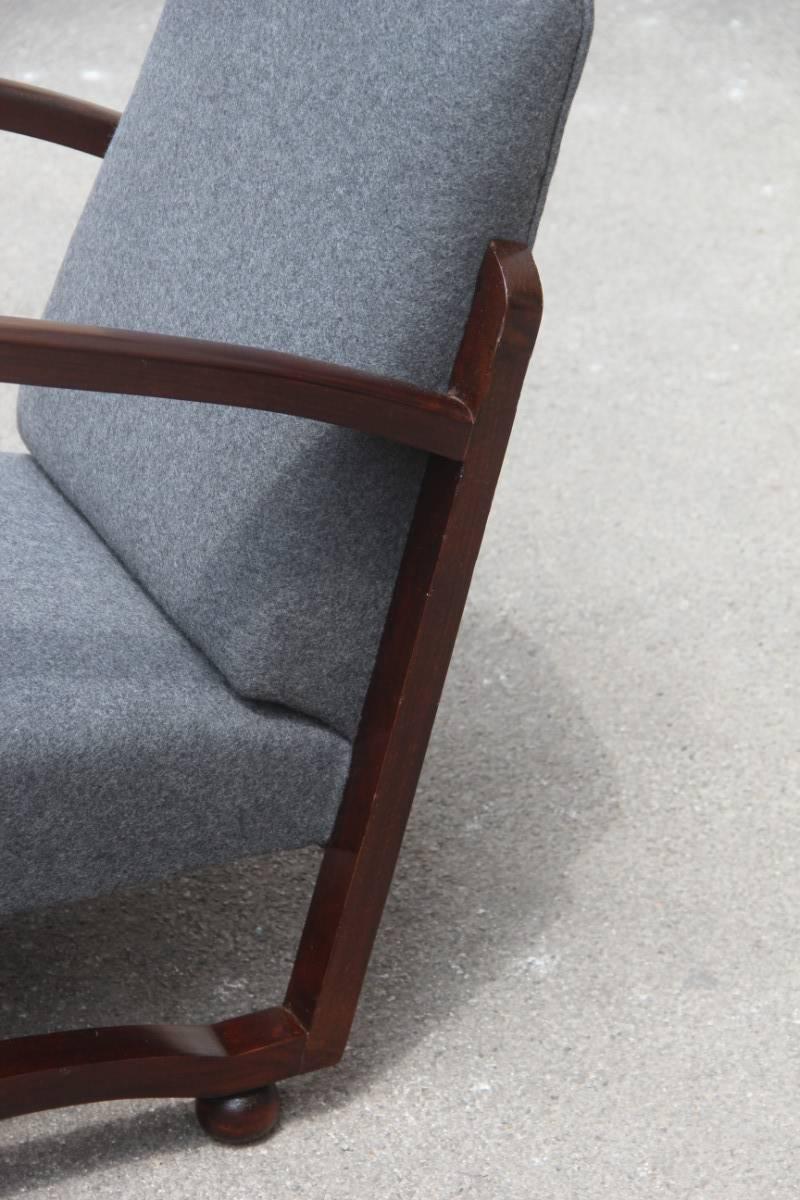 Mid-Century Modern Elegant Italian Armchairs of the 1940s  about Class and Refinement For Sale