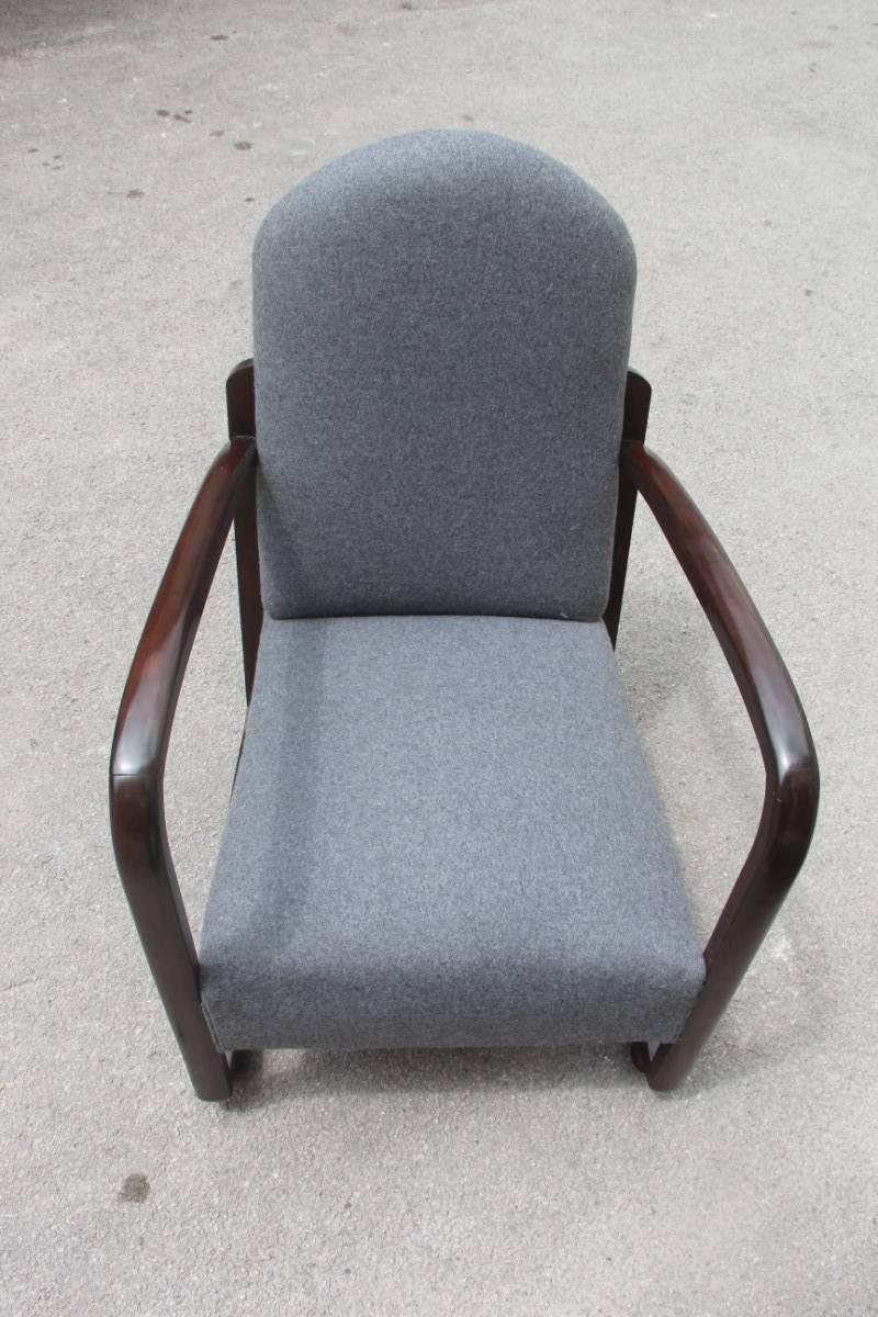 Mid-20th Century Elegant Italian Armchairs of the 1940s  about Class and Refinement For Sale