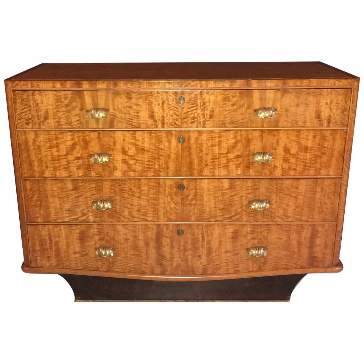 Elegant Italian Art Deco Commode, 1940