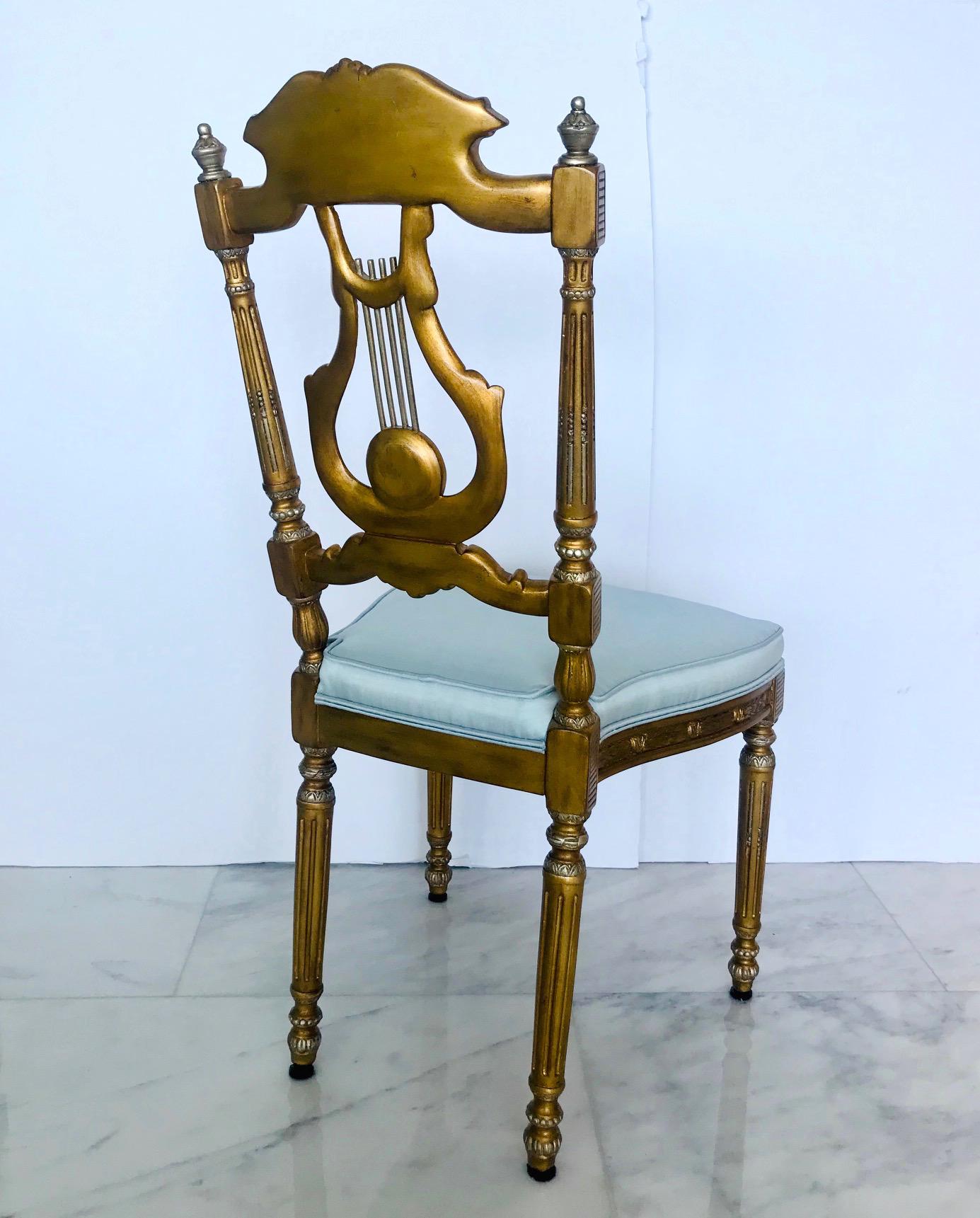 harp chair antique