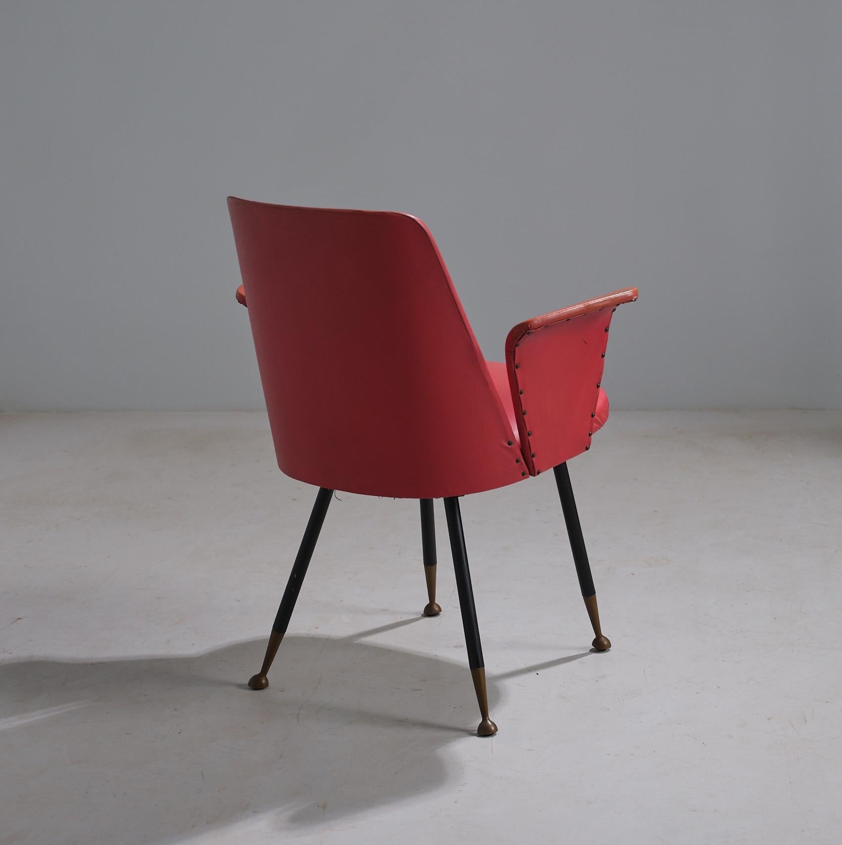 Elegance de la chaise de bureau italienne des années 50 en vente 2